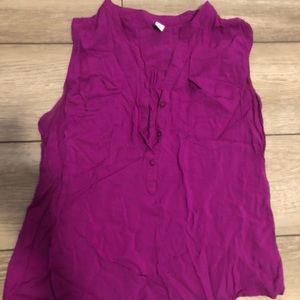 Button up sleeveless top